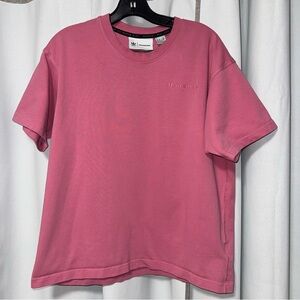 Adidas x human race thick Short Sleeve Pink Tee medium